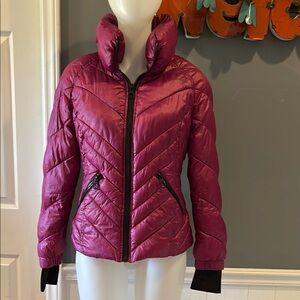 Guess Women's Pink Puffer Jacket